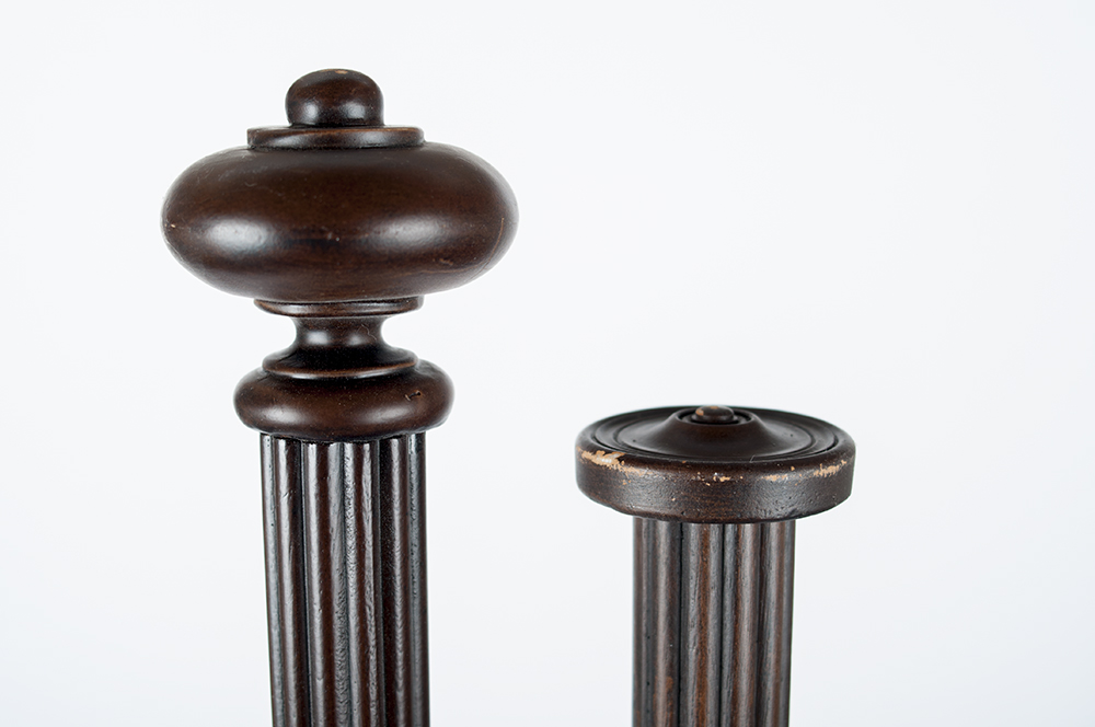 62" Brown Curtain Rods