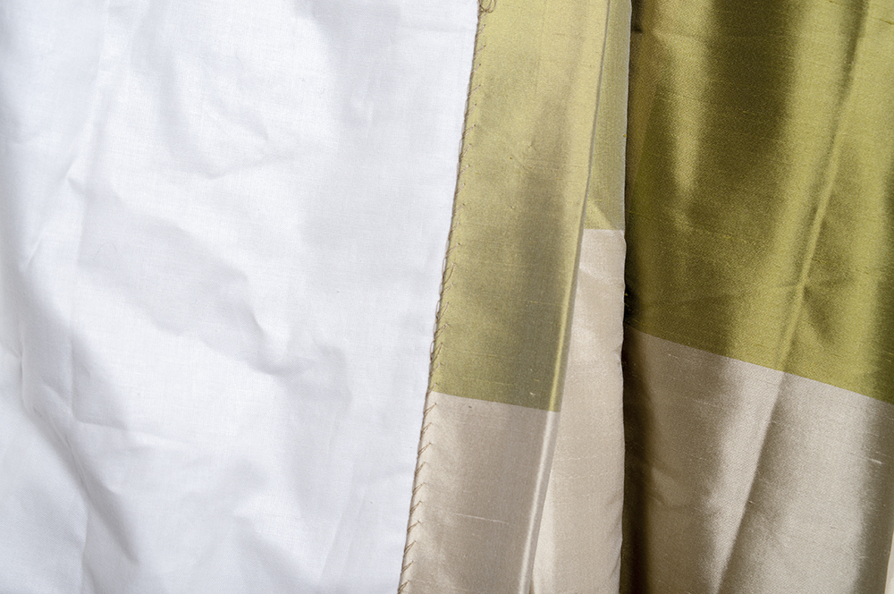 Checker Silk Curtains