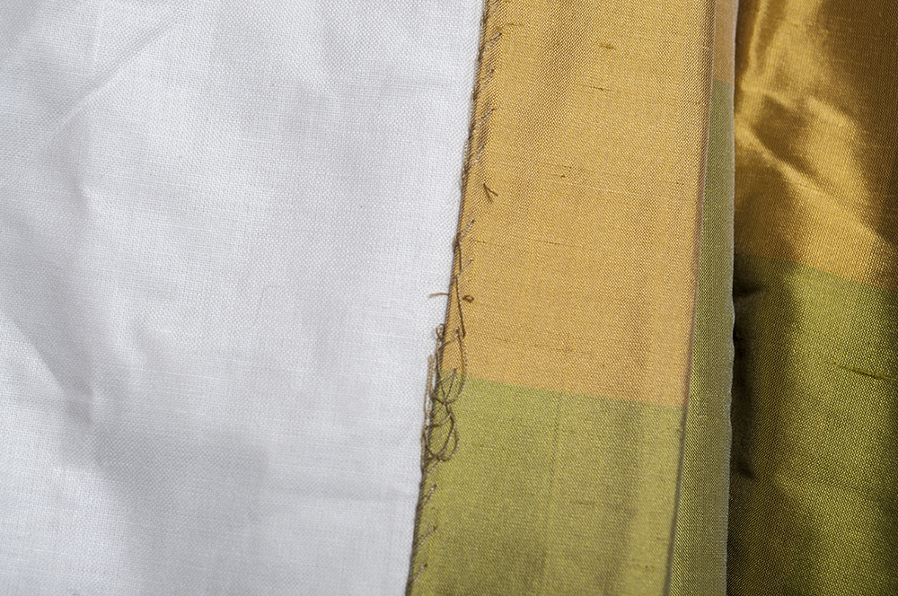 Checker Silk Curtains