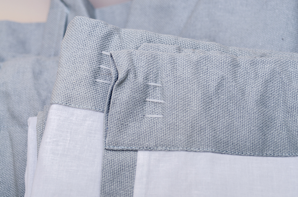 Pottery Barn Blue Curtains