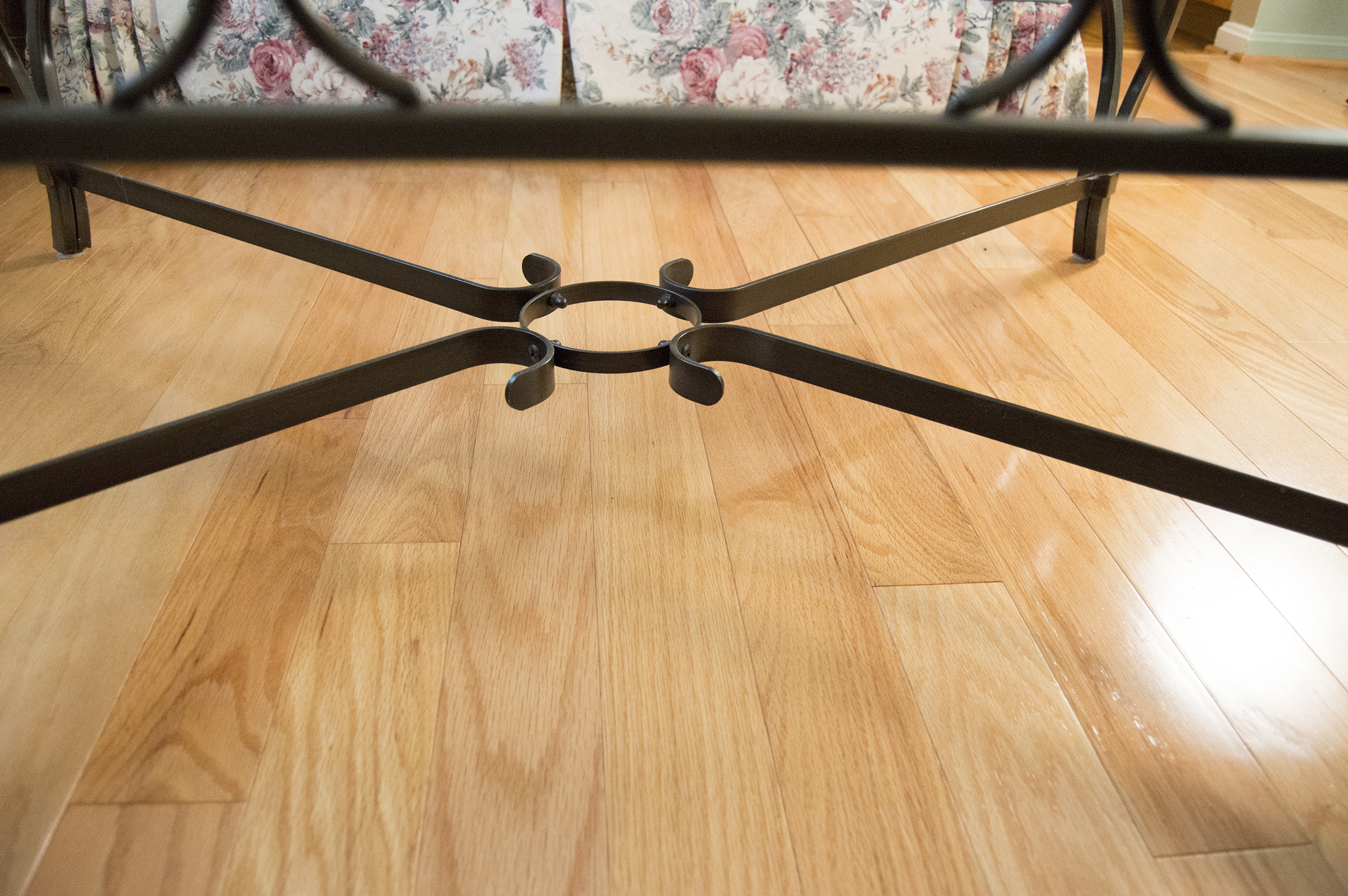 Glass Top Cocktail Table