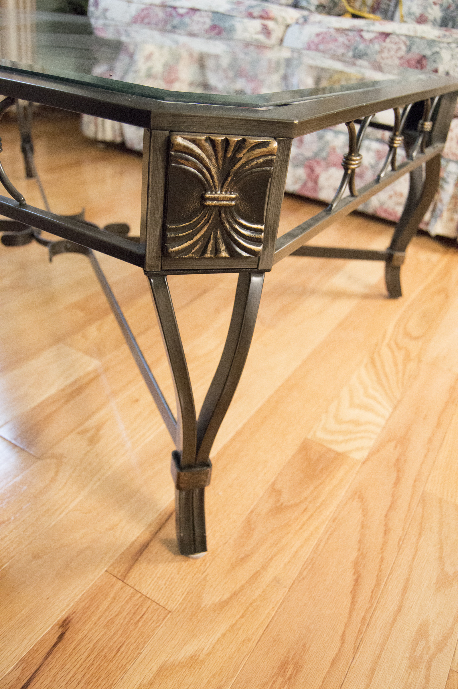 Glass Top Cocktail Table