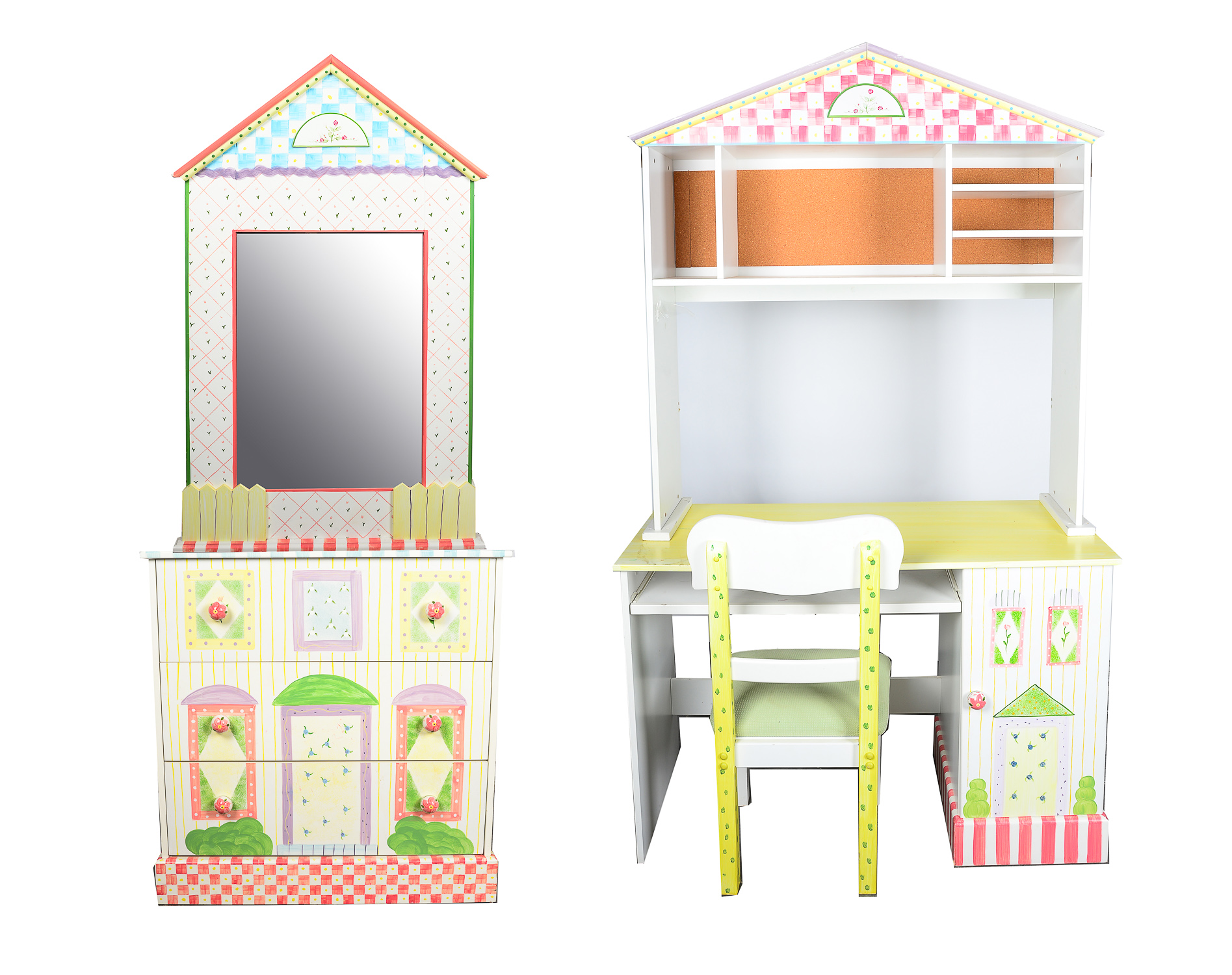 Children's Dresser and Desk Set