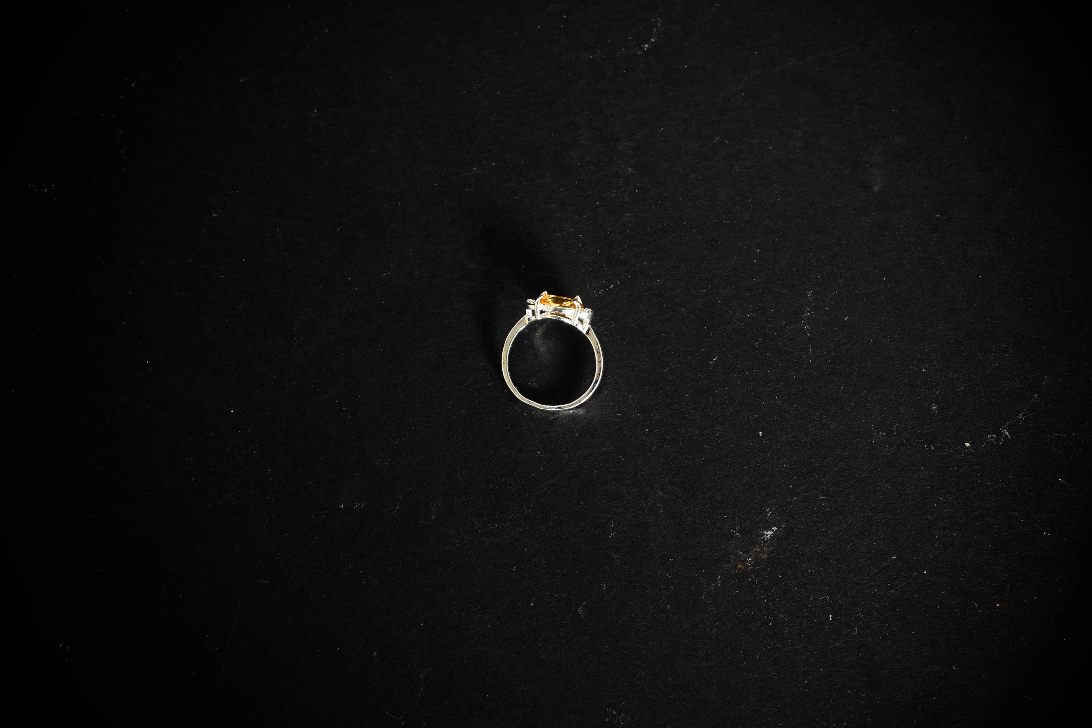 Vintage Crystal Heart Shaped Dish and Ladies Ring