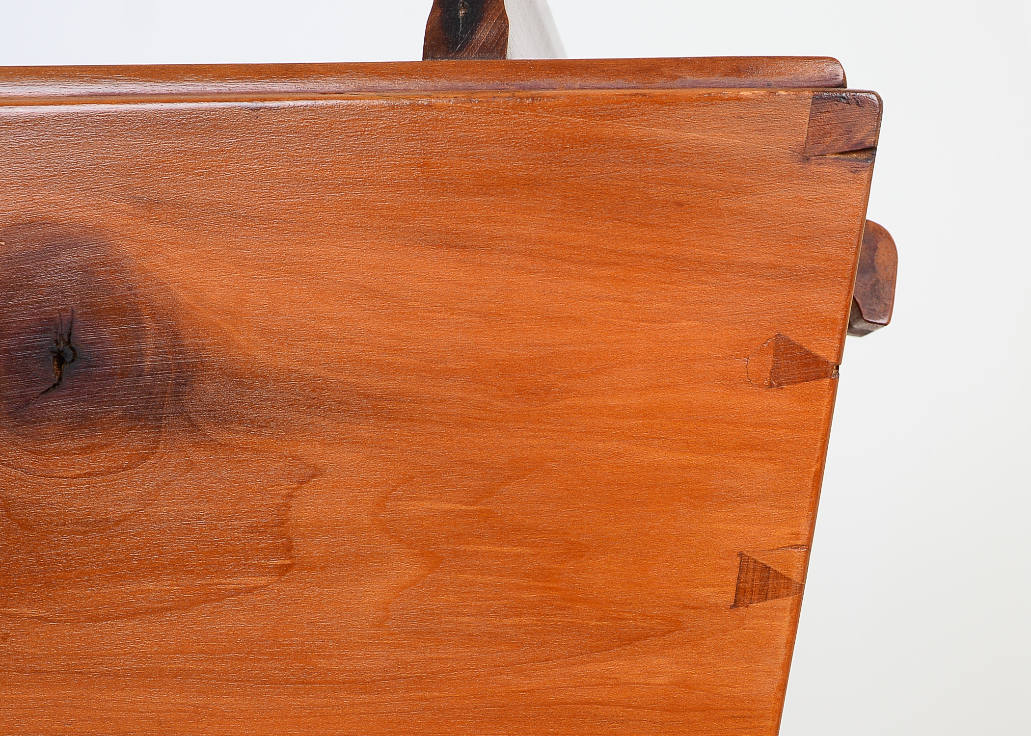 Antique Cherry Dough Box on Stand