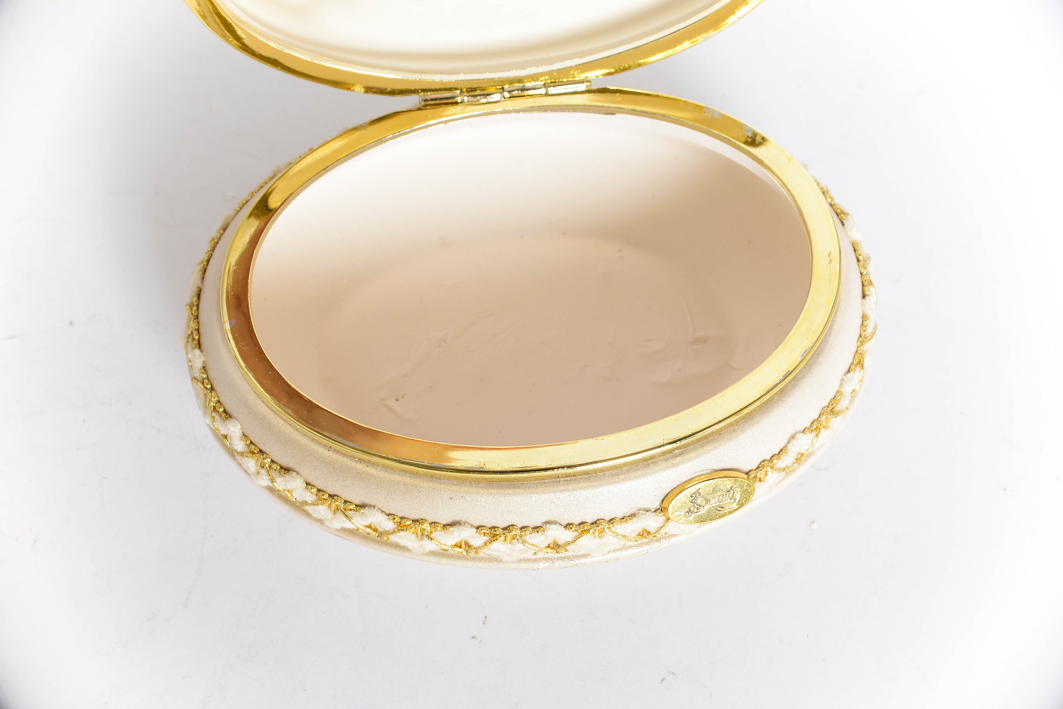 Vintage Italian Ceramic Capodimonte Type Jewelry Box