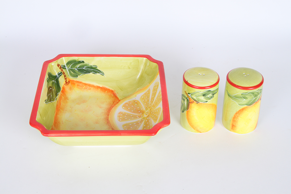Assortment of Food Themed Dishware