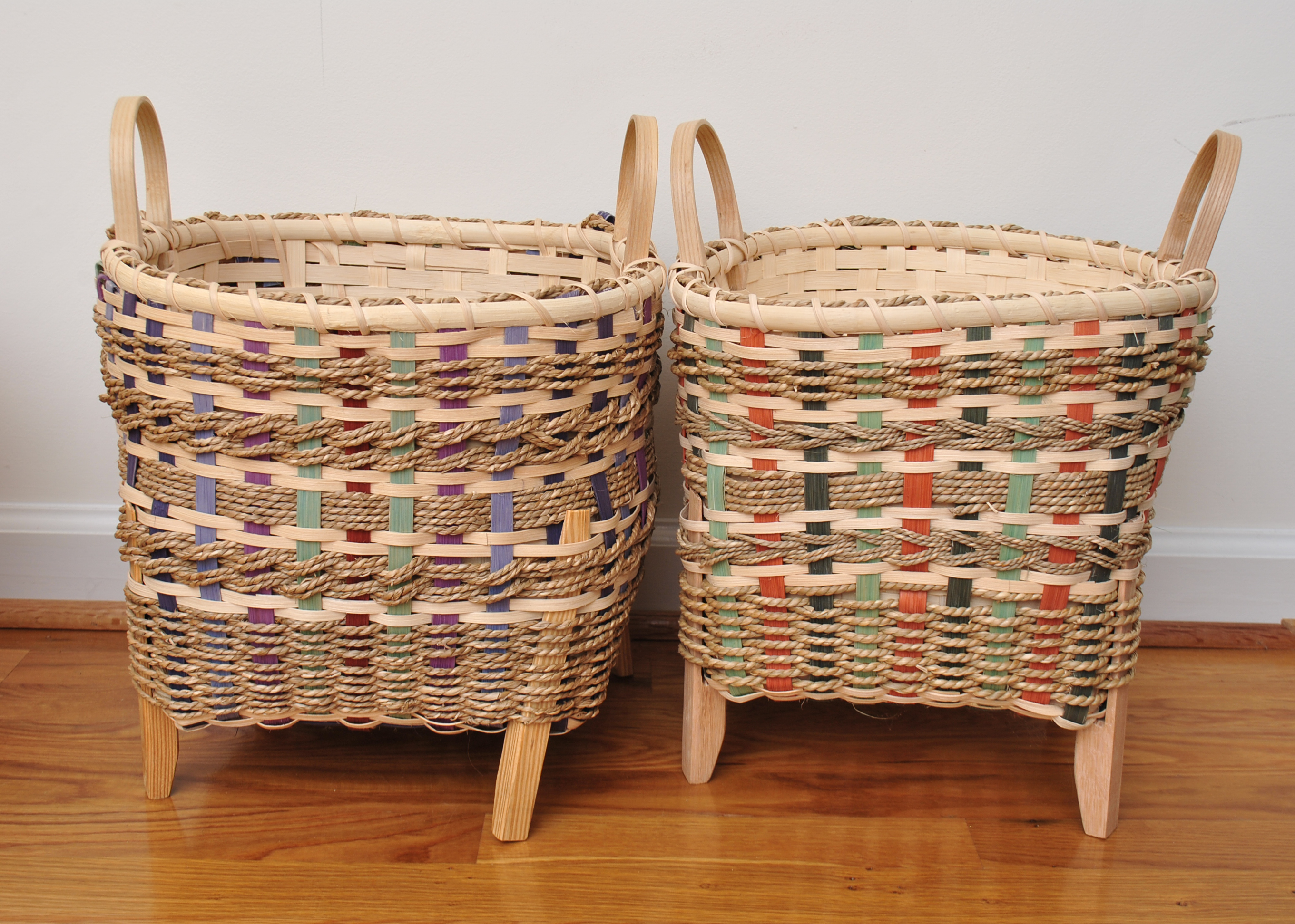 Large Assortment of Handmade Baskets