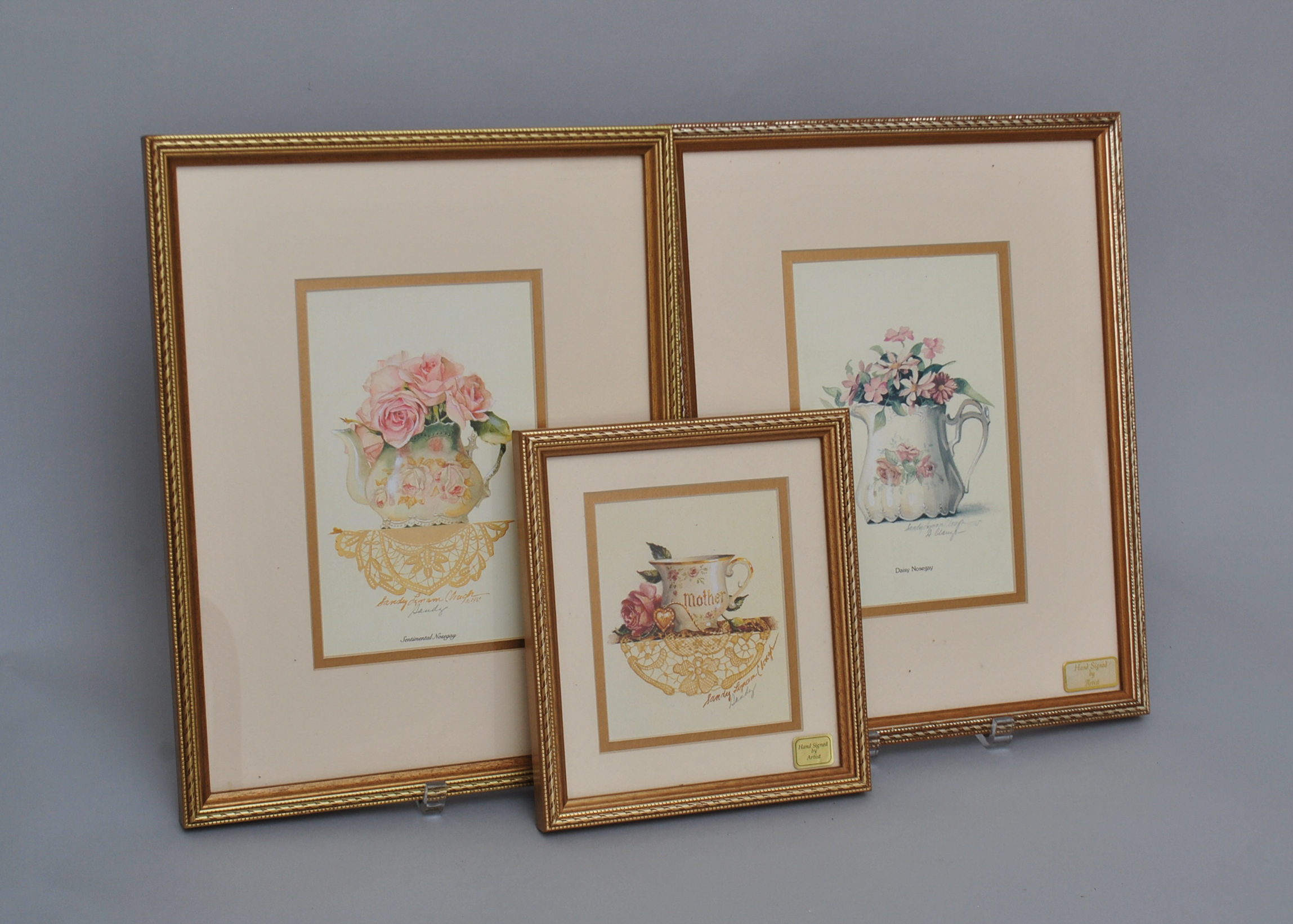 Trio of Sandy Clough Signed Offset Lithographs