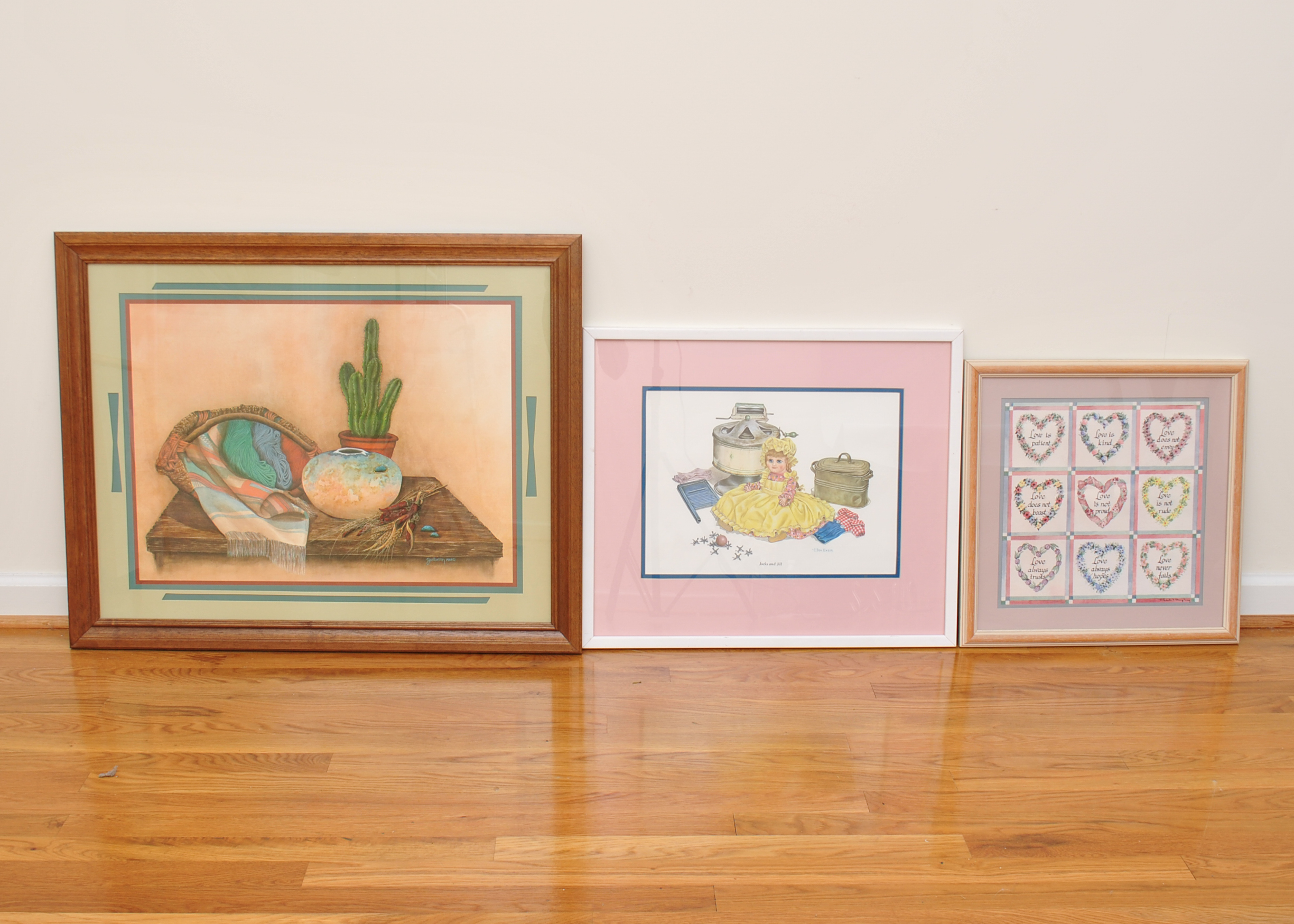 Trio of Framed Offset Lithographs