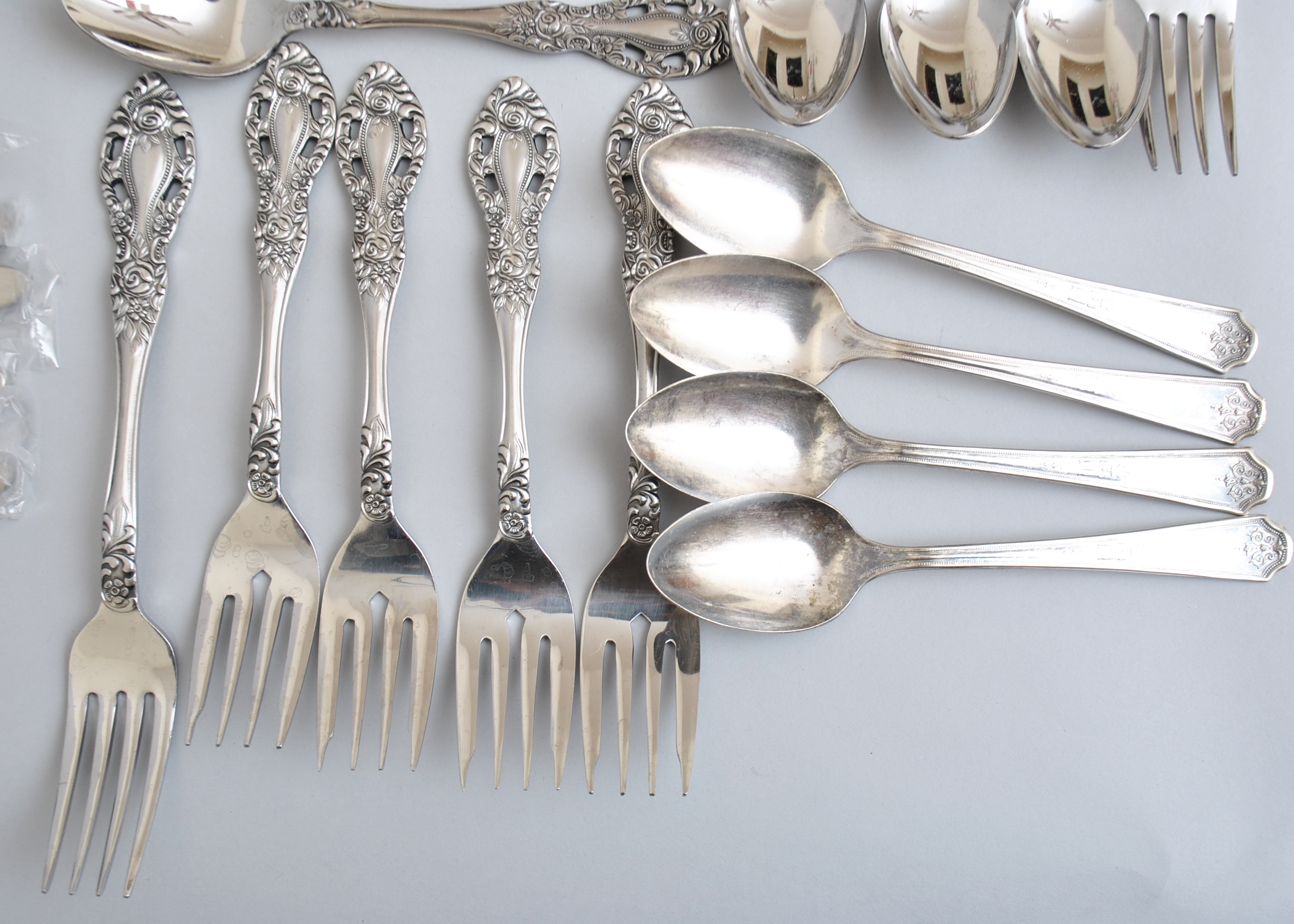 Stainless Steel and Silver Plated Flatware Assortment