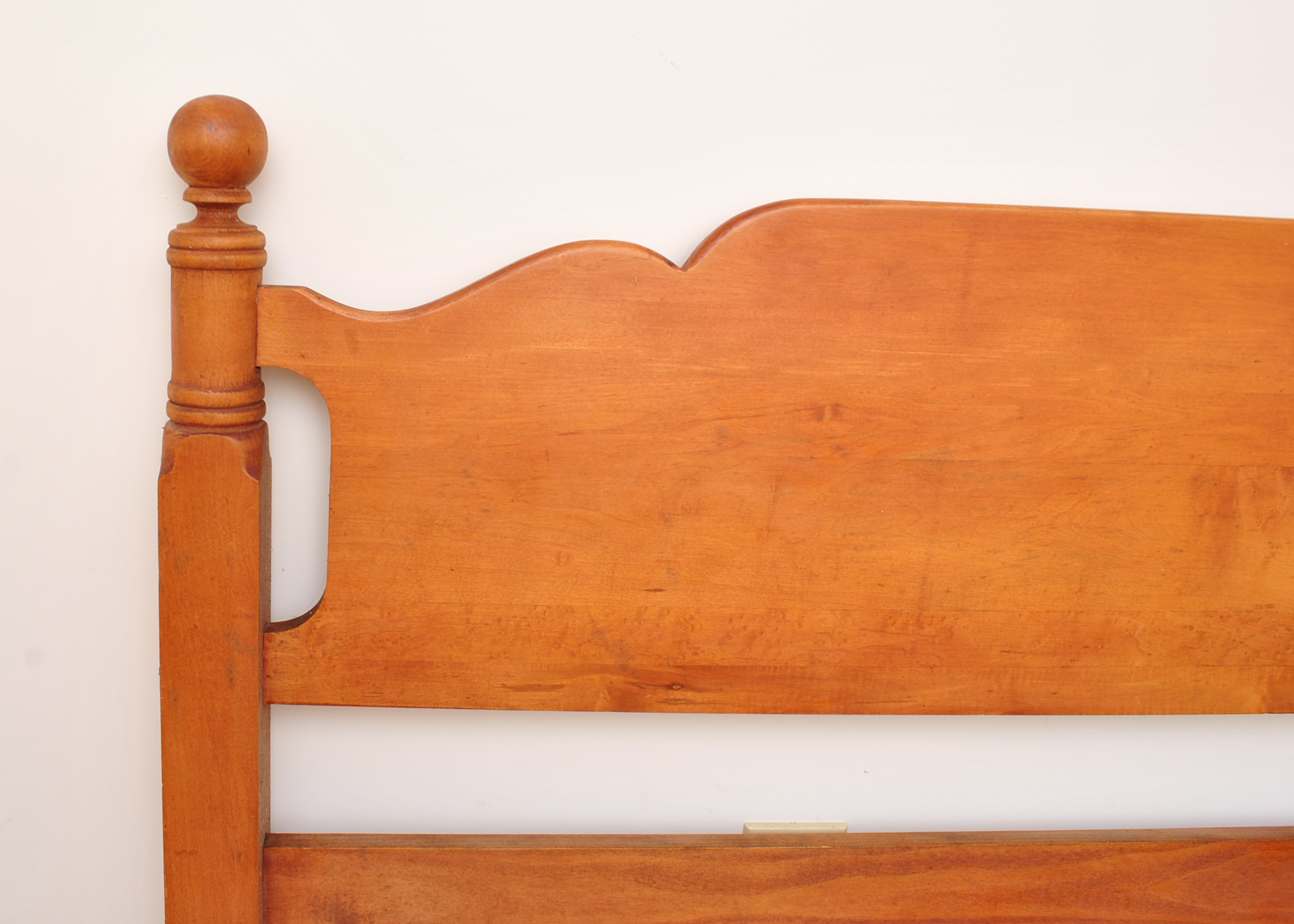 Vintage Full Size Maple Bed Headboard & Footboard