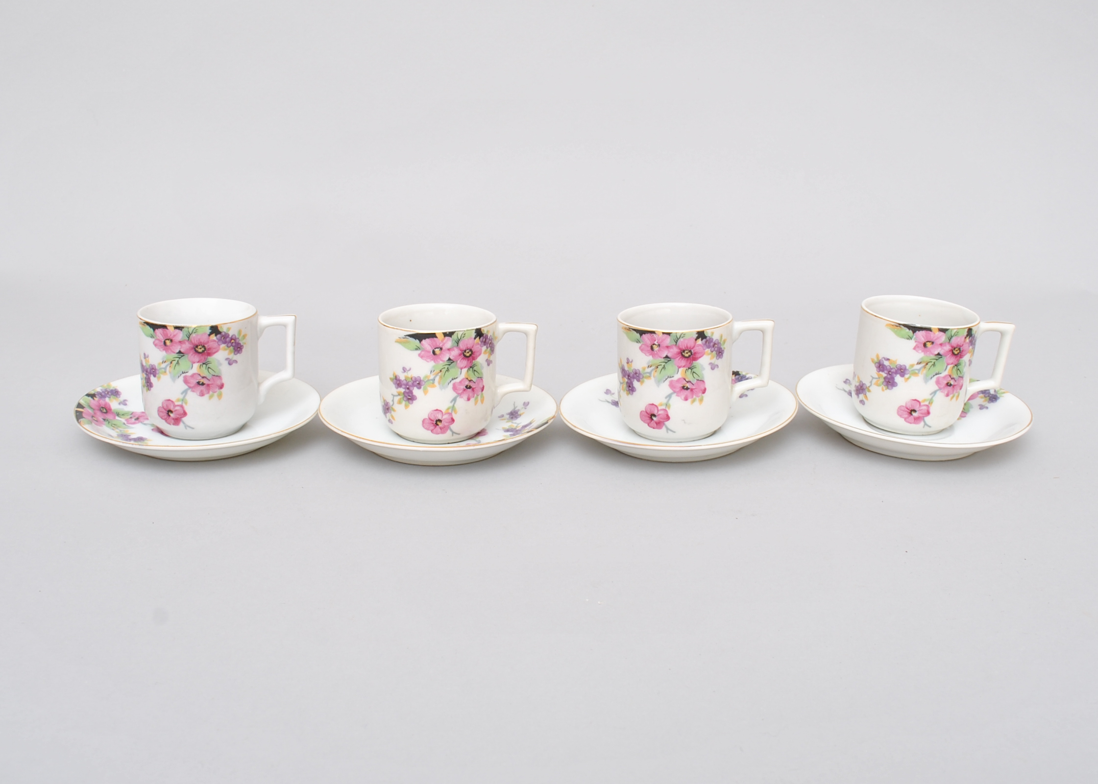 Occupied Japan Coffee Cups and Saucers