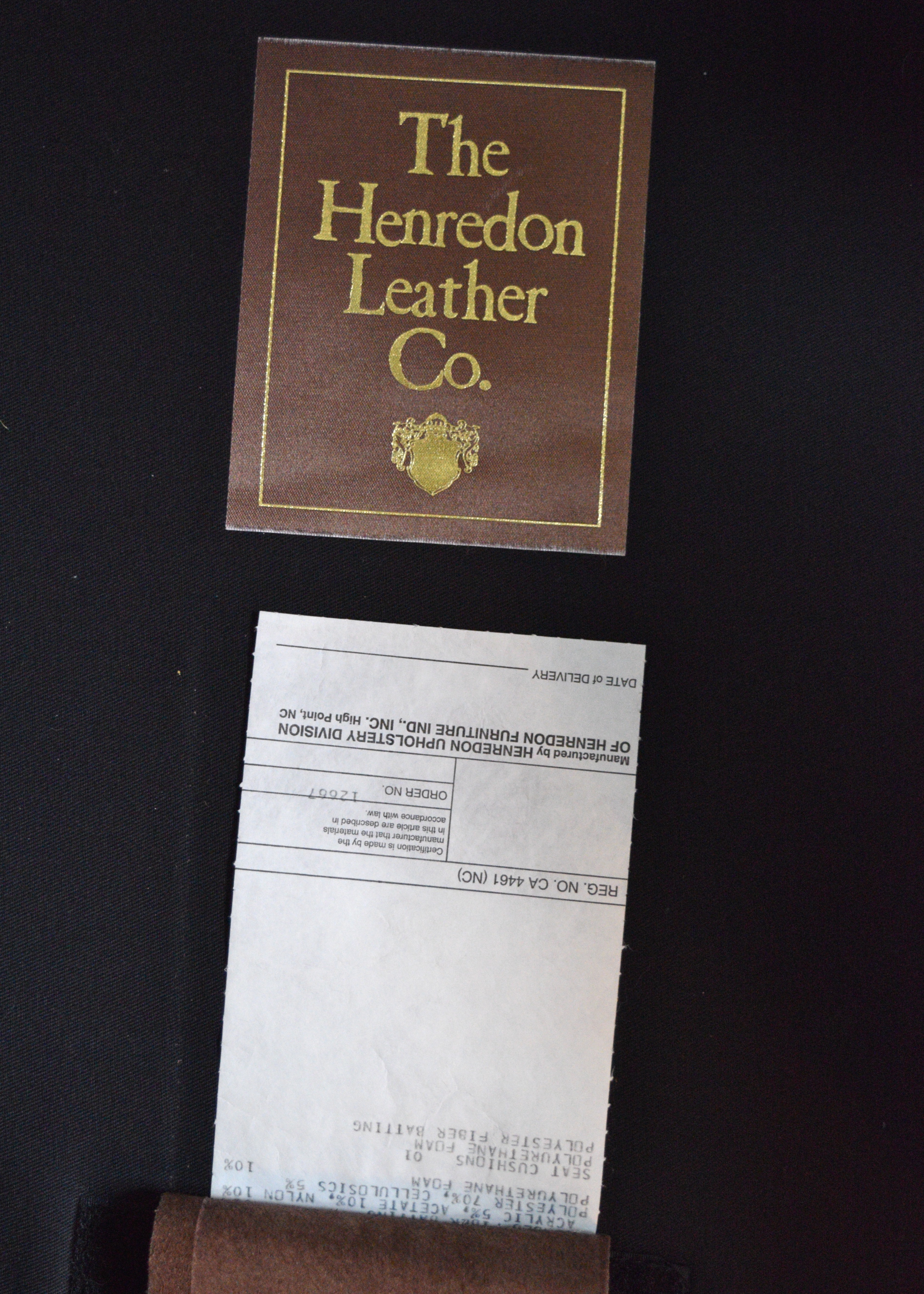 Henredon Leather Chair and Ottoman