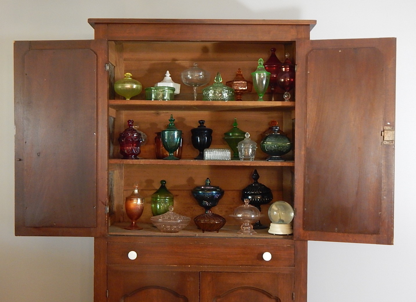 Antique Pine Pie Safe Cabinet