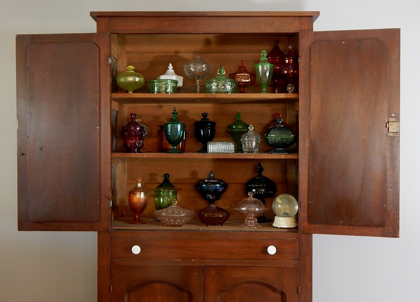 Antique Pine Pie Safe Cabinet