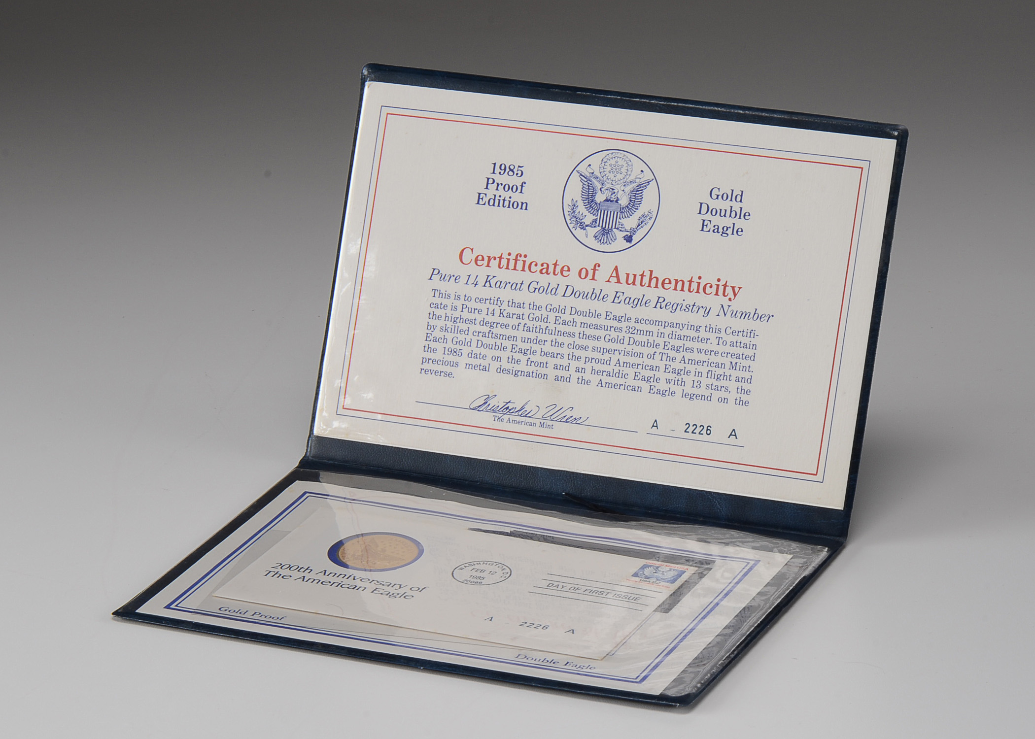 1985 Proof Edition Gold Double Eagle