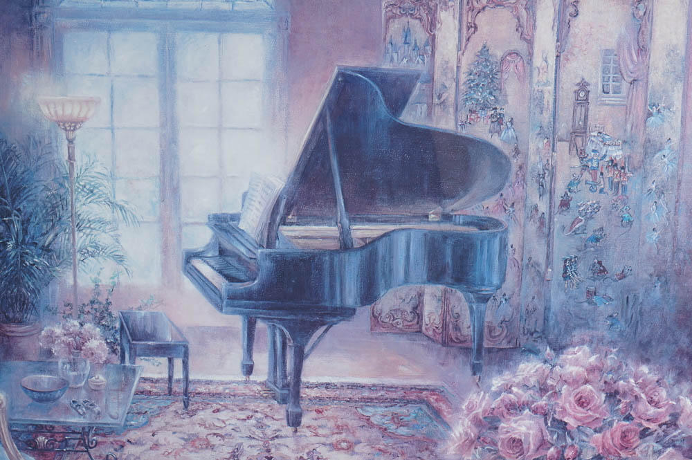 Lena Liu 'Piano Room' Signed Print