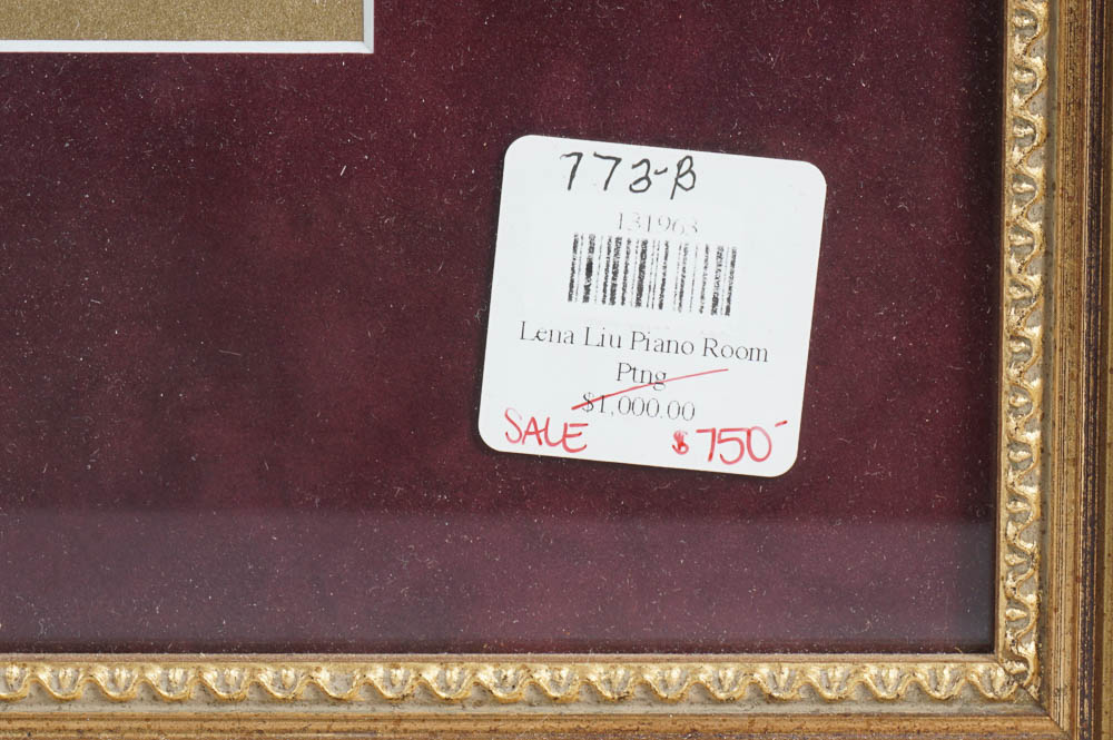 Lena Liu 'Piano Room' Signed Print