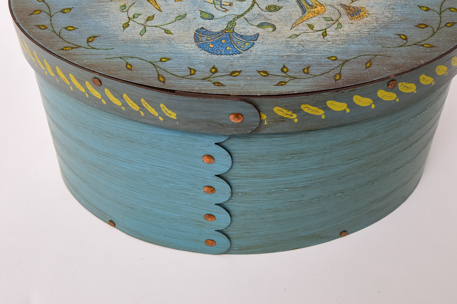 Shaker Style Painted Hat Box