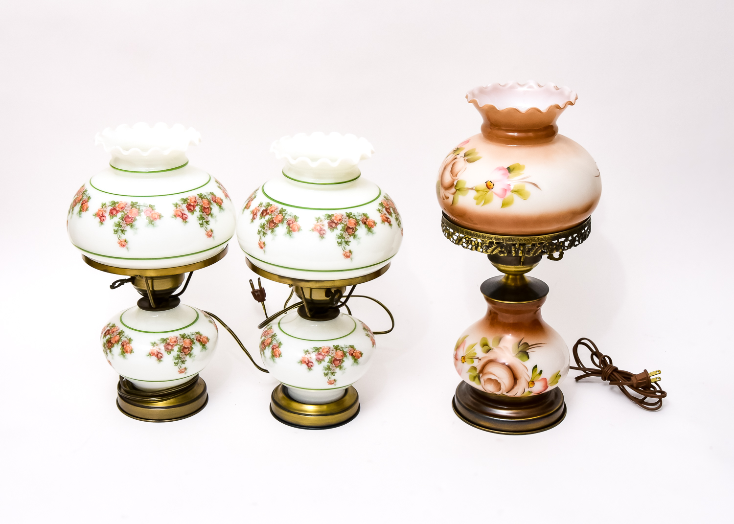 Victorian Style Glass Lamps