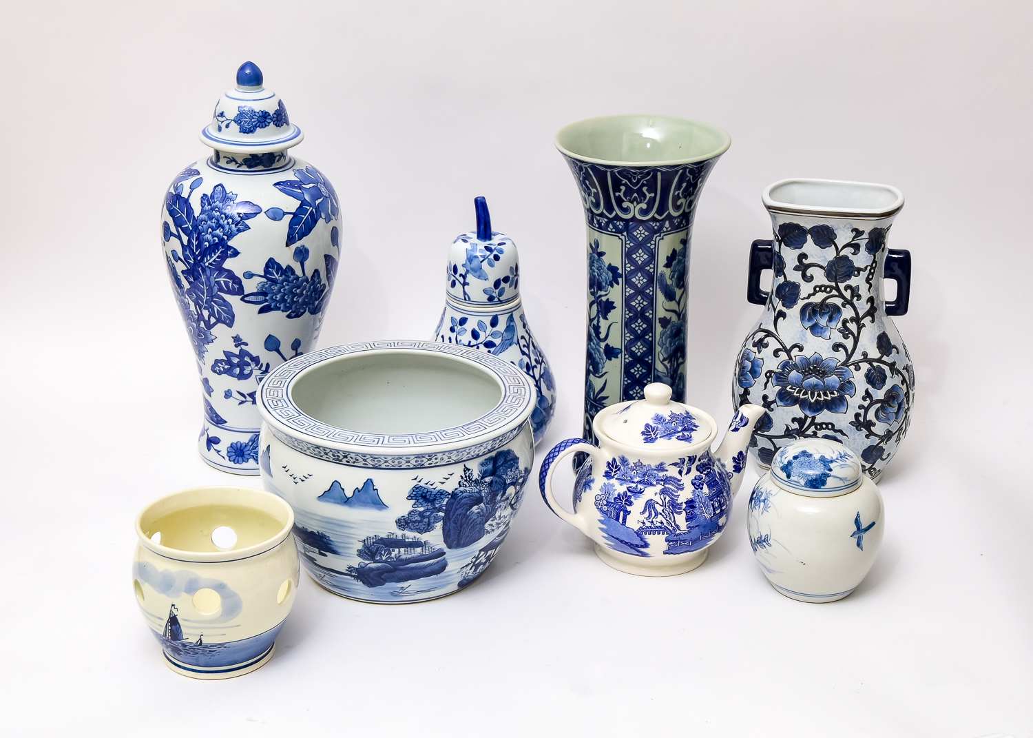 Decorative Blue and White Porcelain