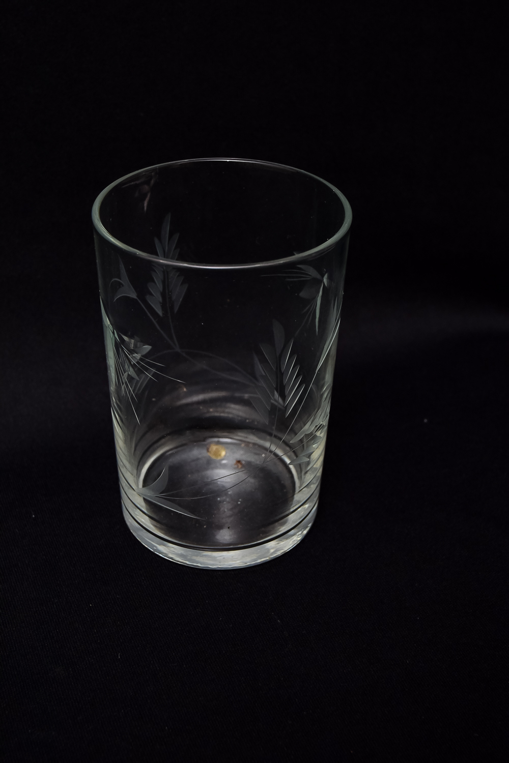 Metal Tray with Glassware Assortment