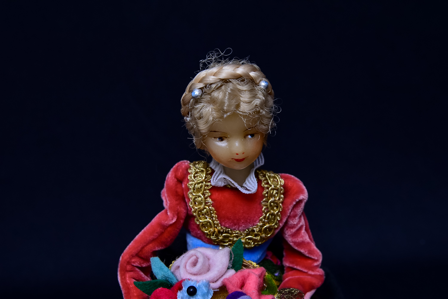 German Doll in Glass Dome