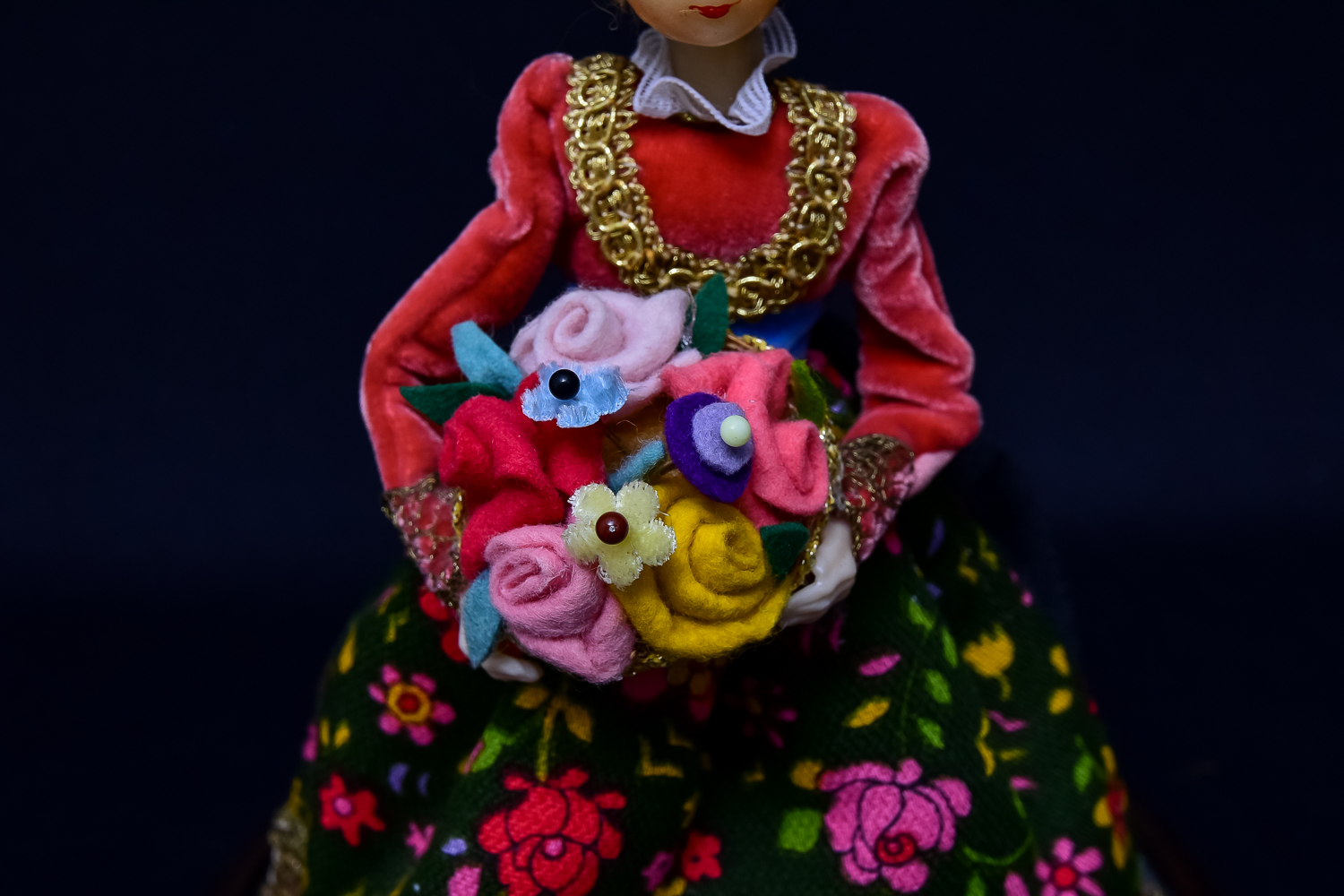 German Doll in Glass Dome