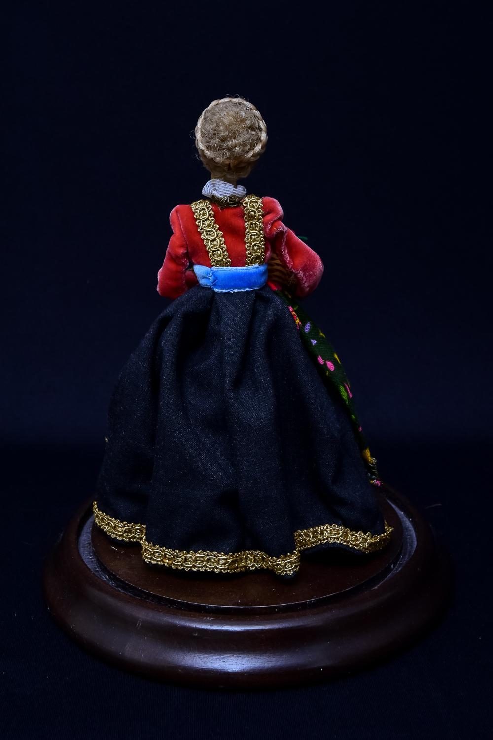 German Doll in Glass Dome