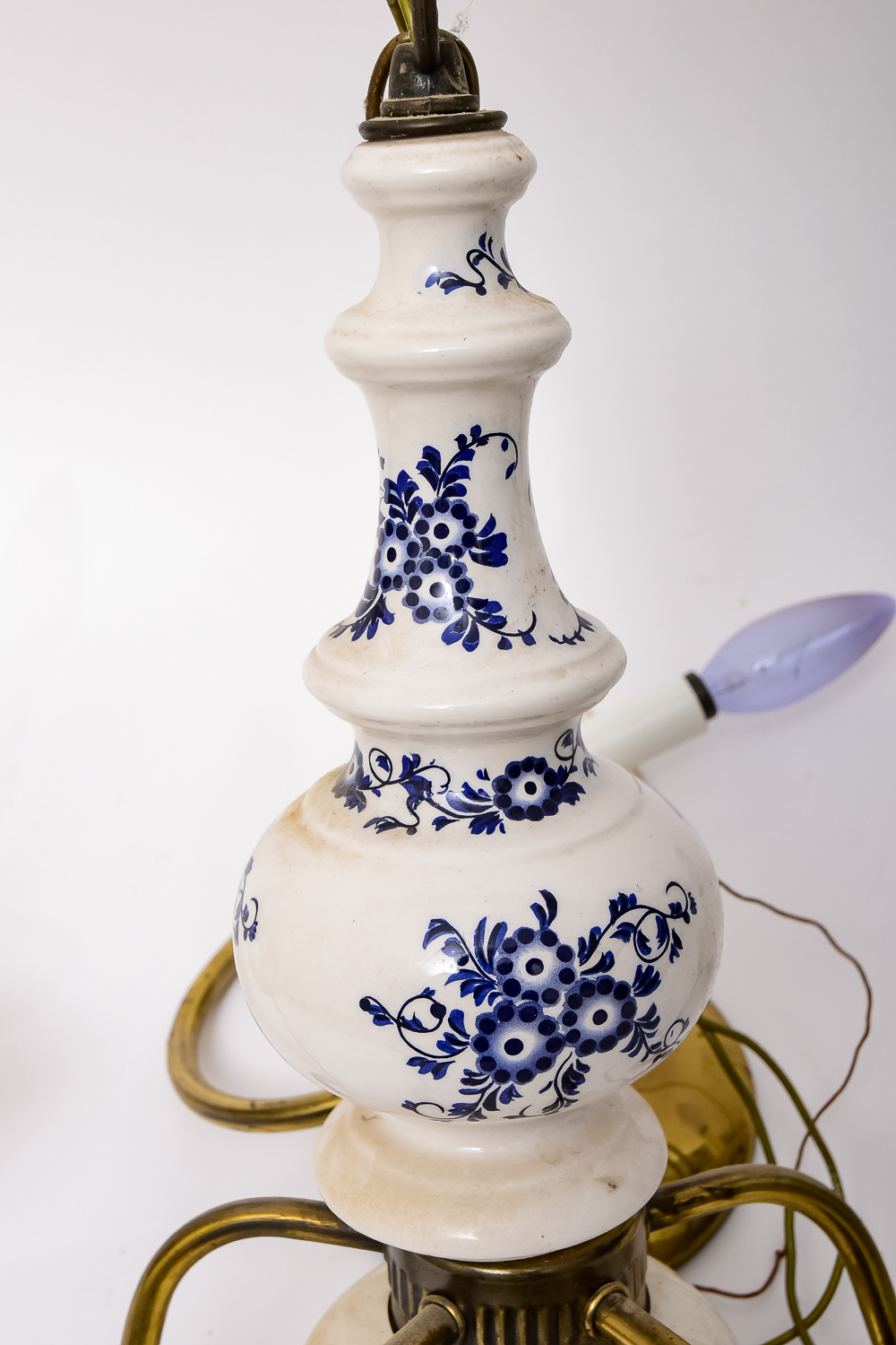 French Delft-Style Chandelier