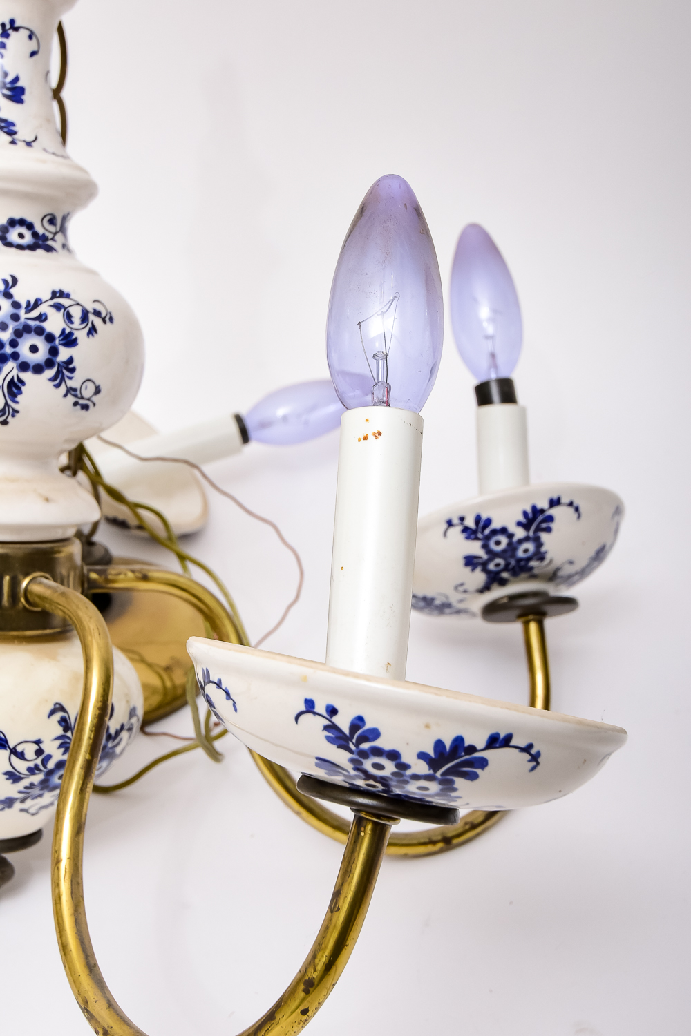 French Delft-Style Chandelier