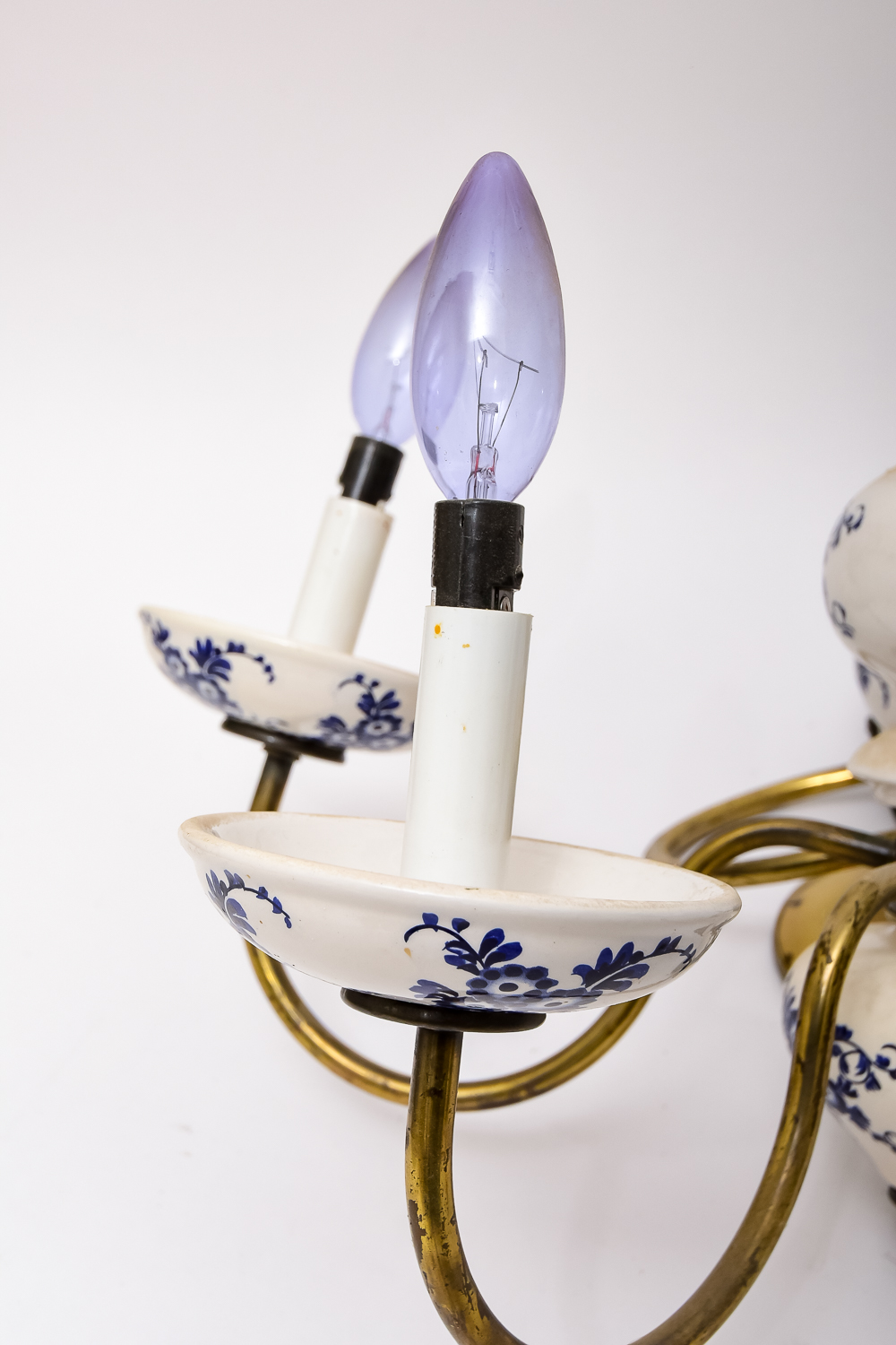 French Delft-Style Chandelier