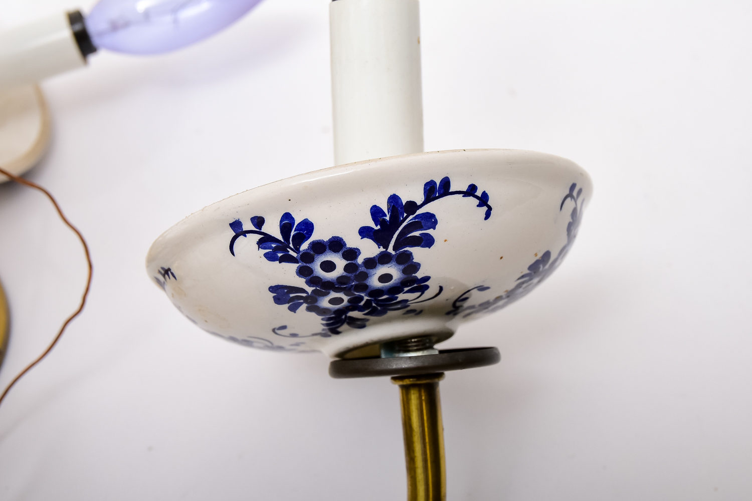 French Delft-Style Chandelier