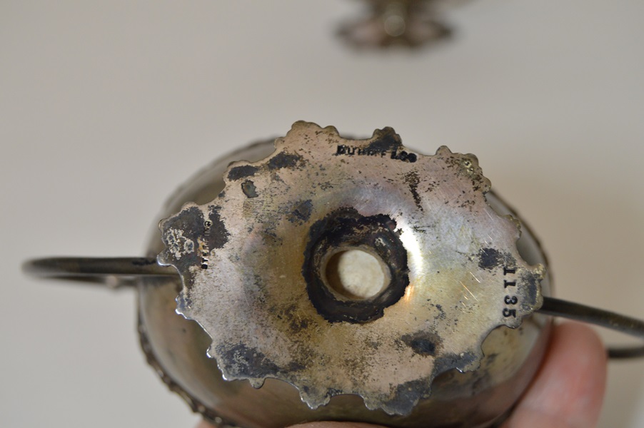 Antiqe Sterling Silver Cream Pitcher and Sugar Bowl