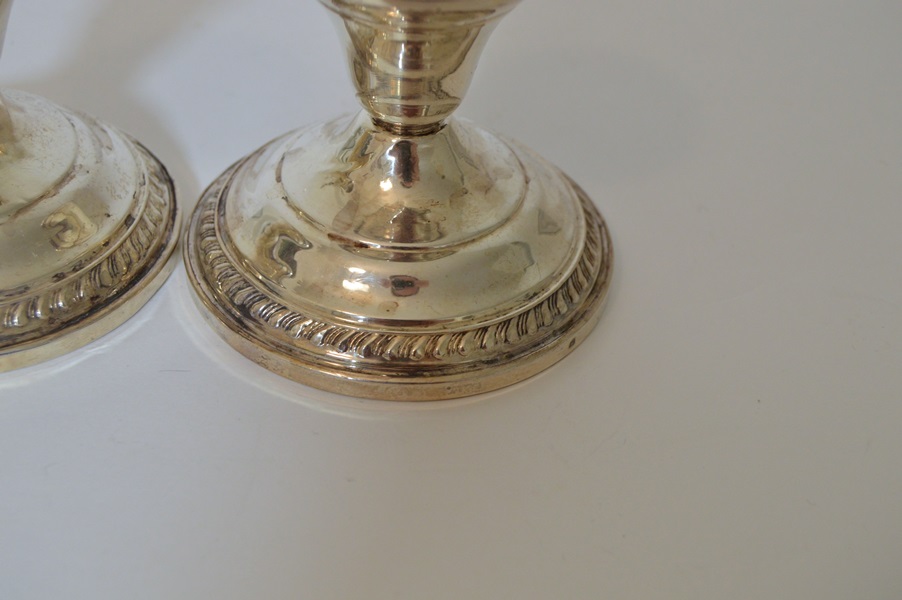 Pair of Sterling Silver Candlsticks