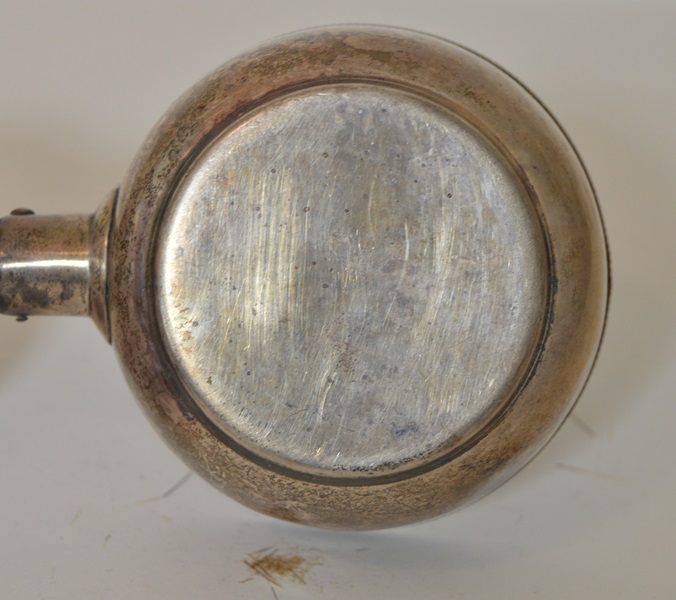 Sterling Silver and Antler Shaving Mug and Brush