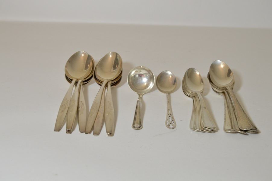 Assortment of Sterling Silver Serving Spoons