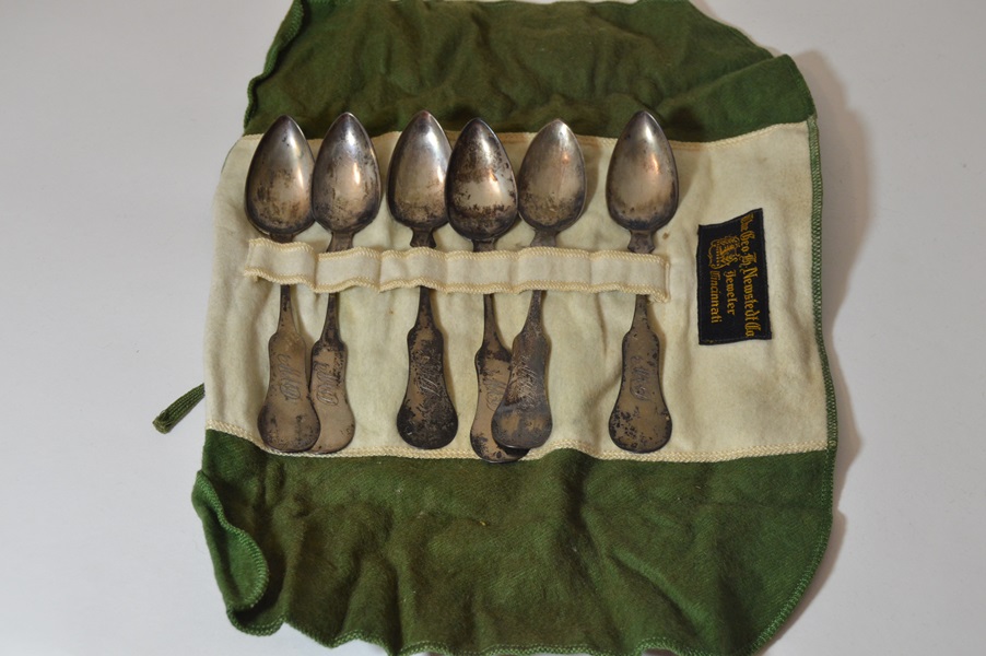 Assortment of Antique Coin Silver Spoons