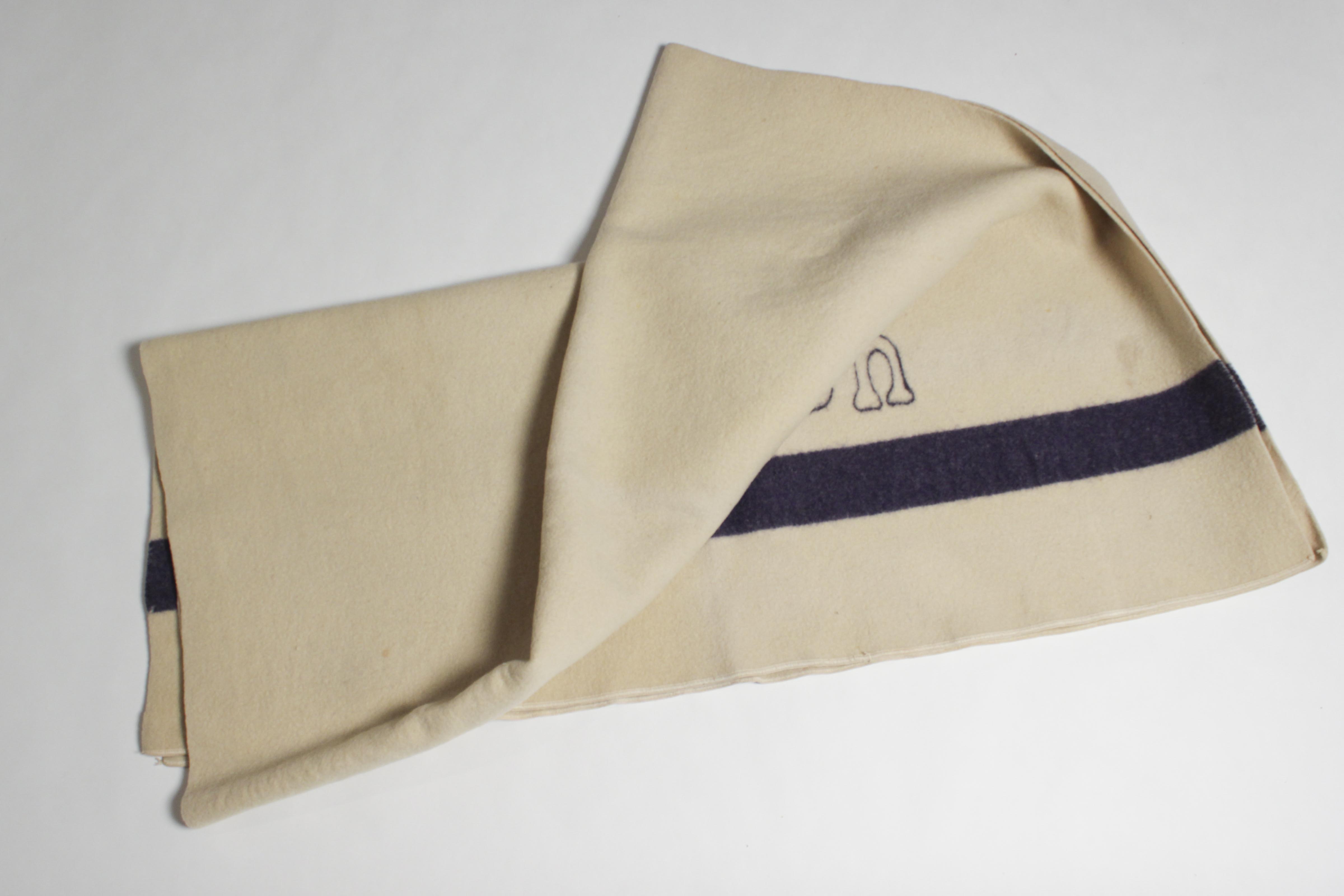 Vintage US Navy Wool Blanket