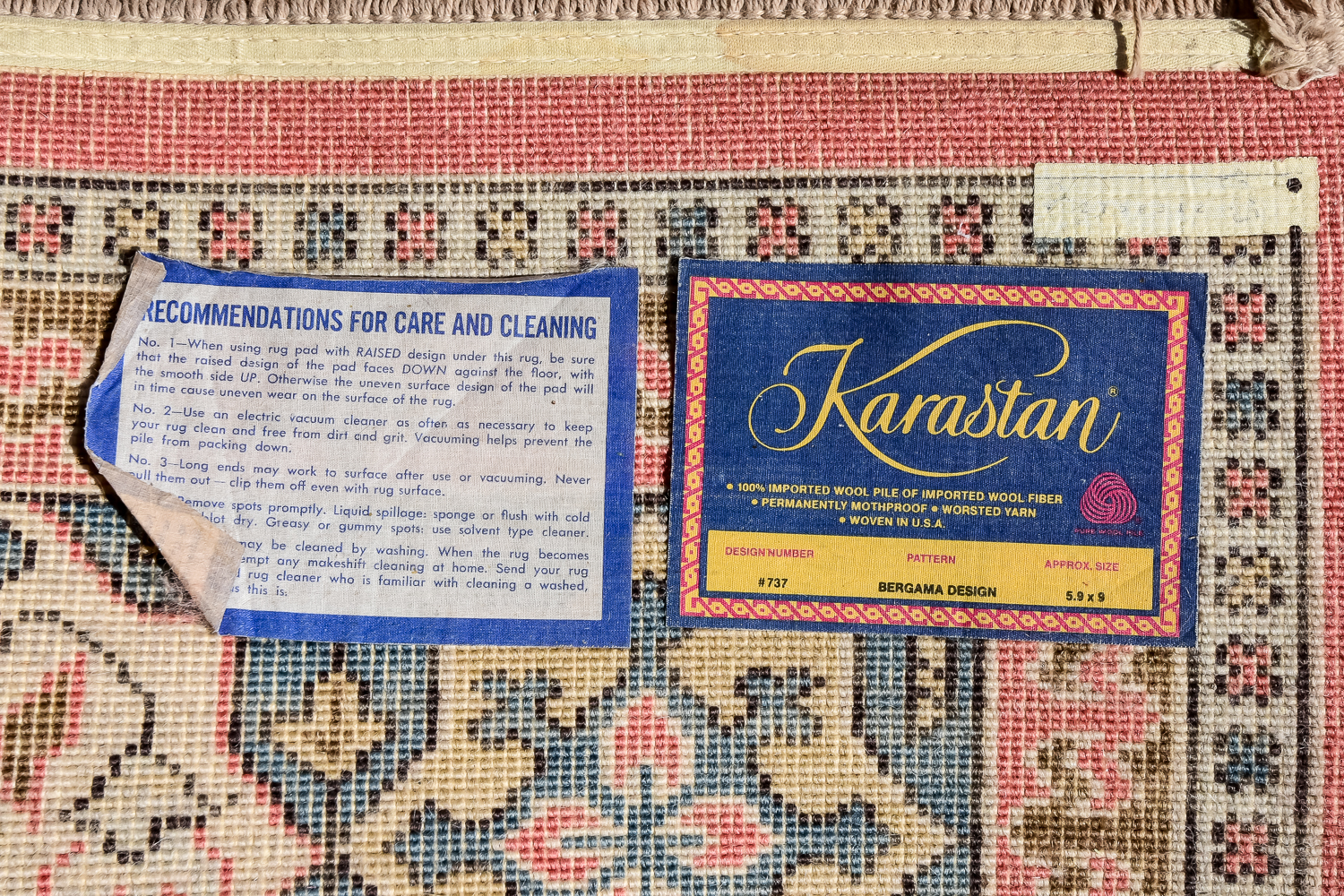 Karastan "Bergama" Wool Rug