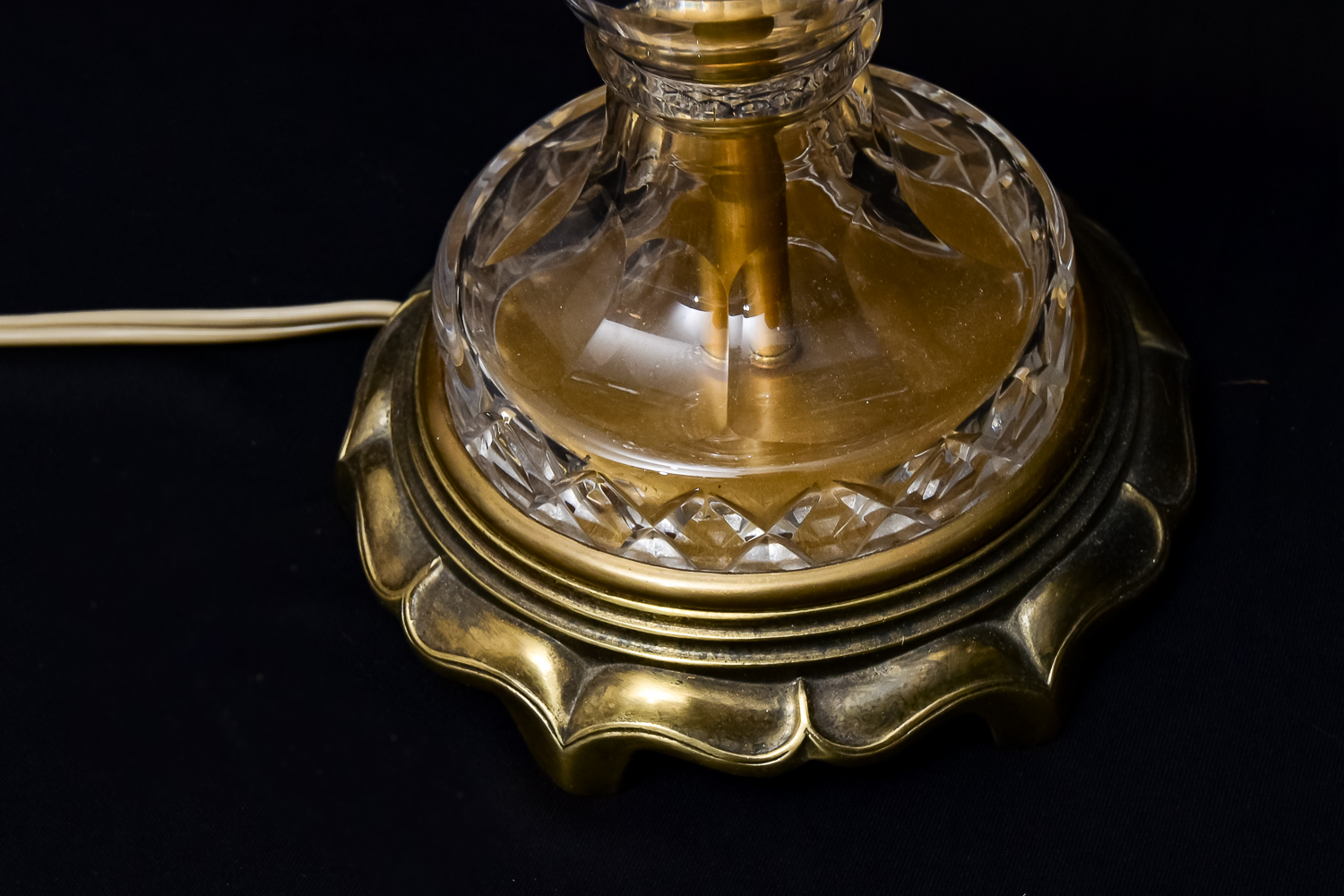 Pair of Glass Table Lamps