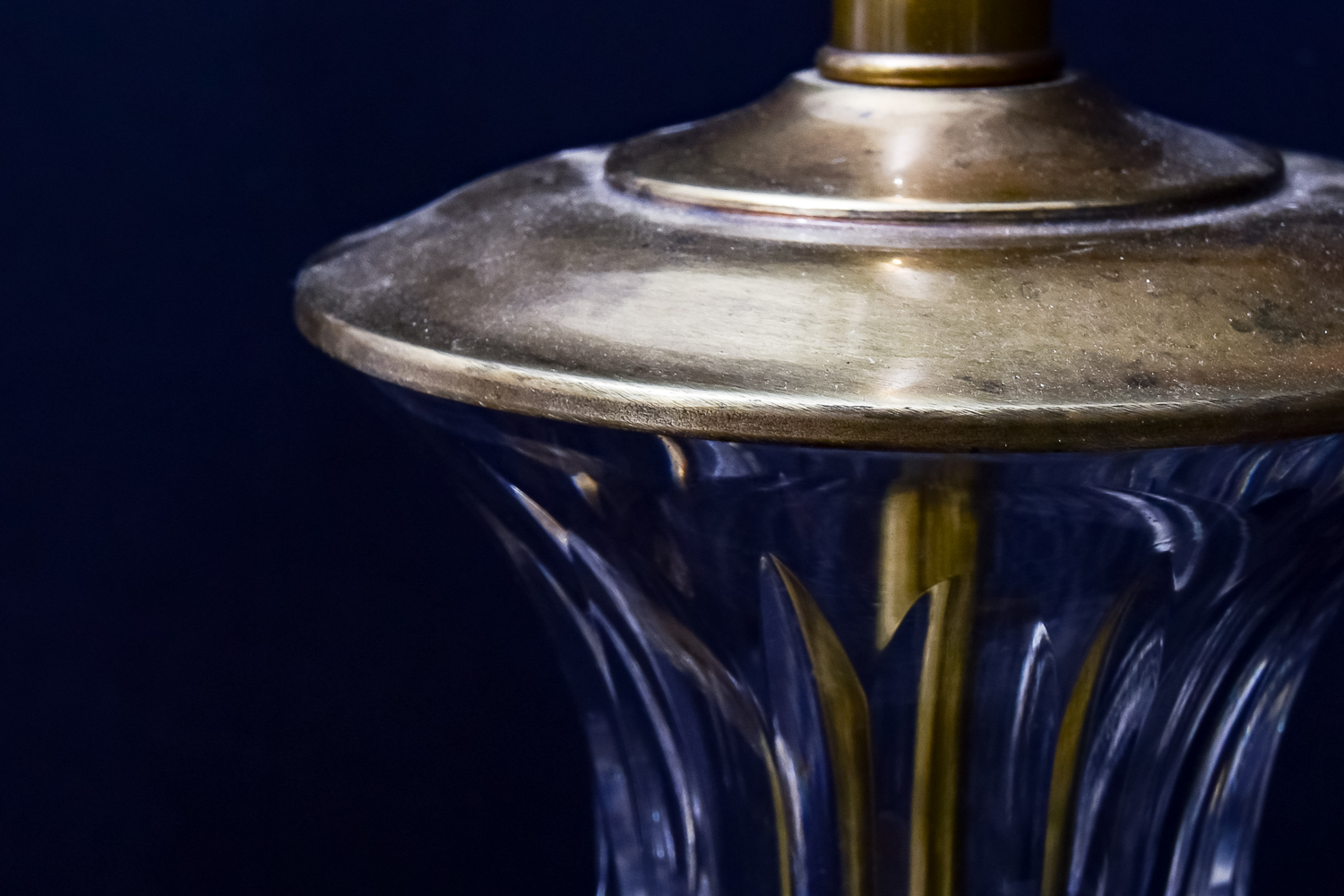 Pair of Glass Table Lamps