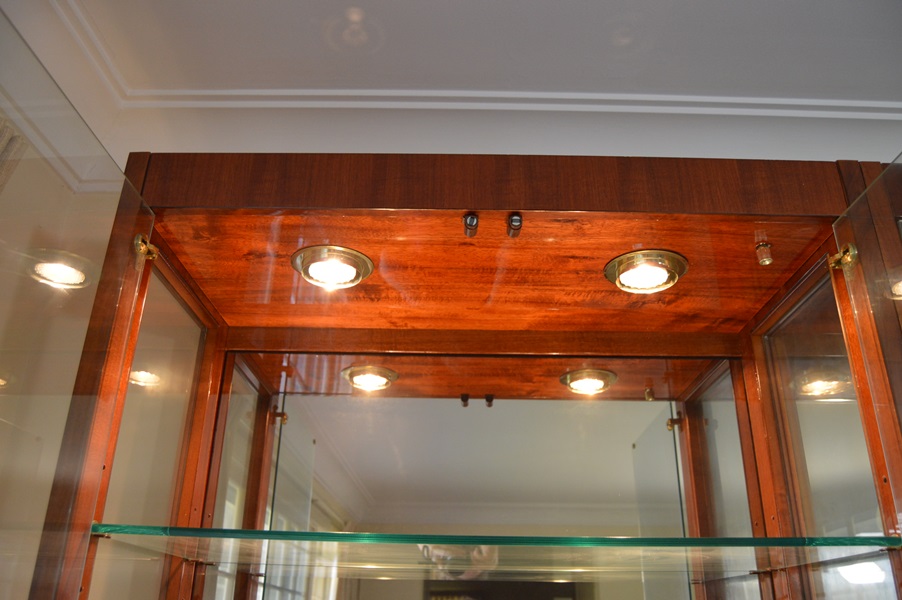 Large Glass Front Lighted Display Cabinet