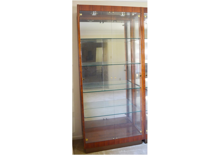 Large Glass Front Lighted Display Cabinet