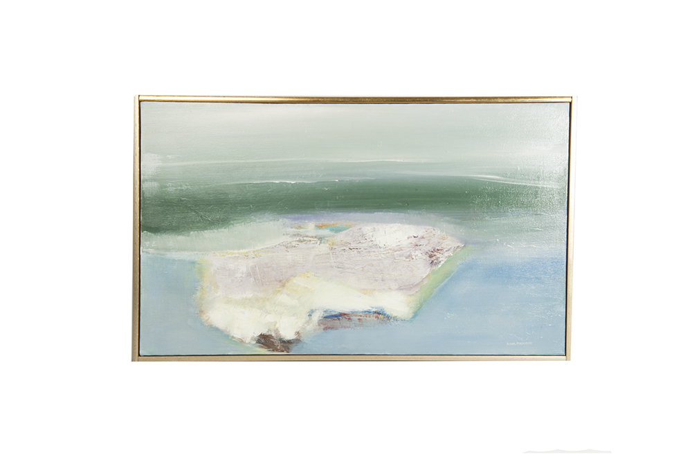 "Pink Island" Acrylic on Canvas by Anne Mariano