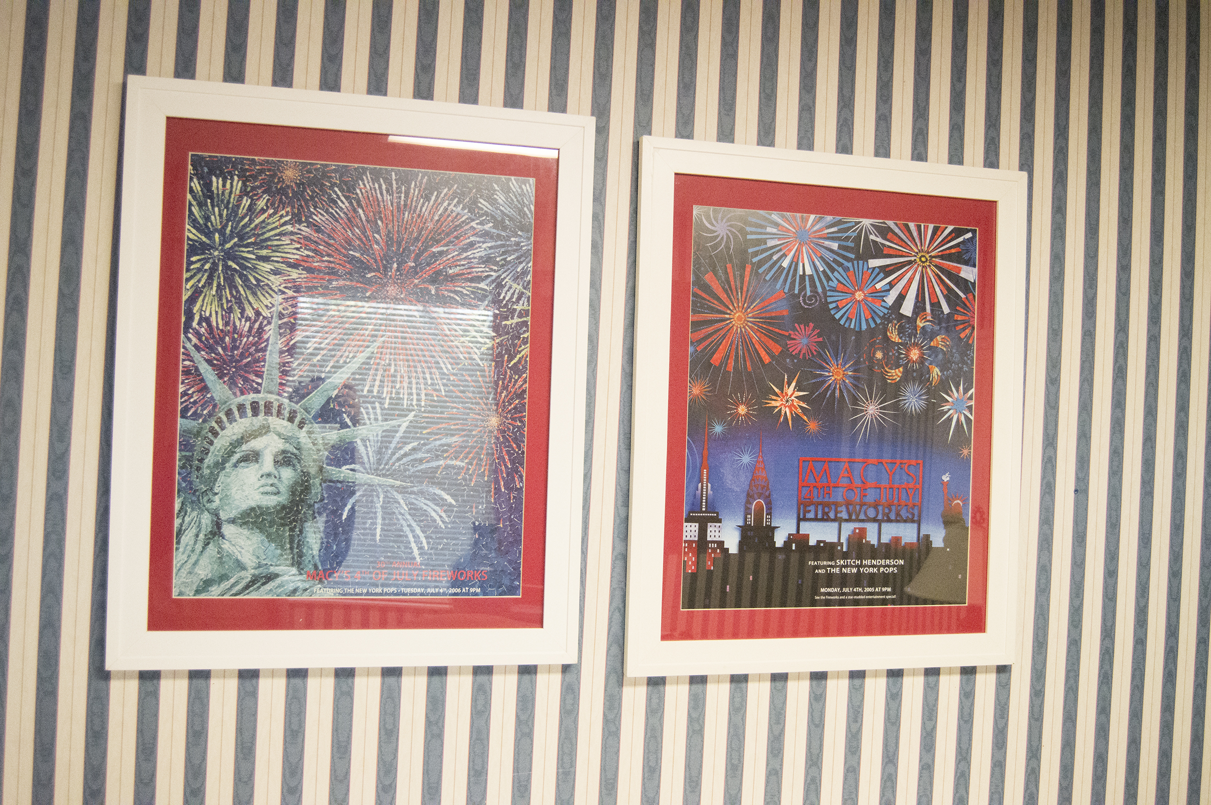 Pair of Macy's July 4th Fireworks Posters