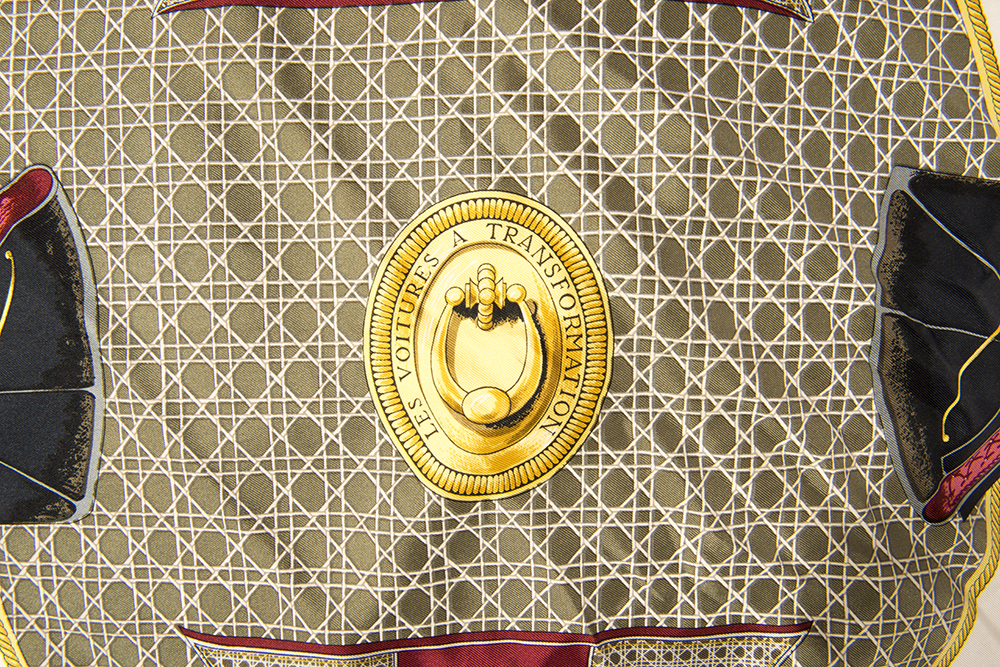 Hermes "Les Voitures de Transformation" Silk Scarf