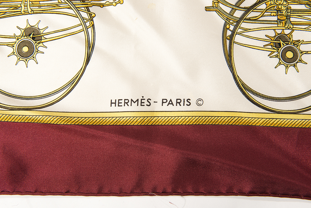 Hermes "Les Voitures de Transformation" Silk Scarf
