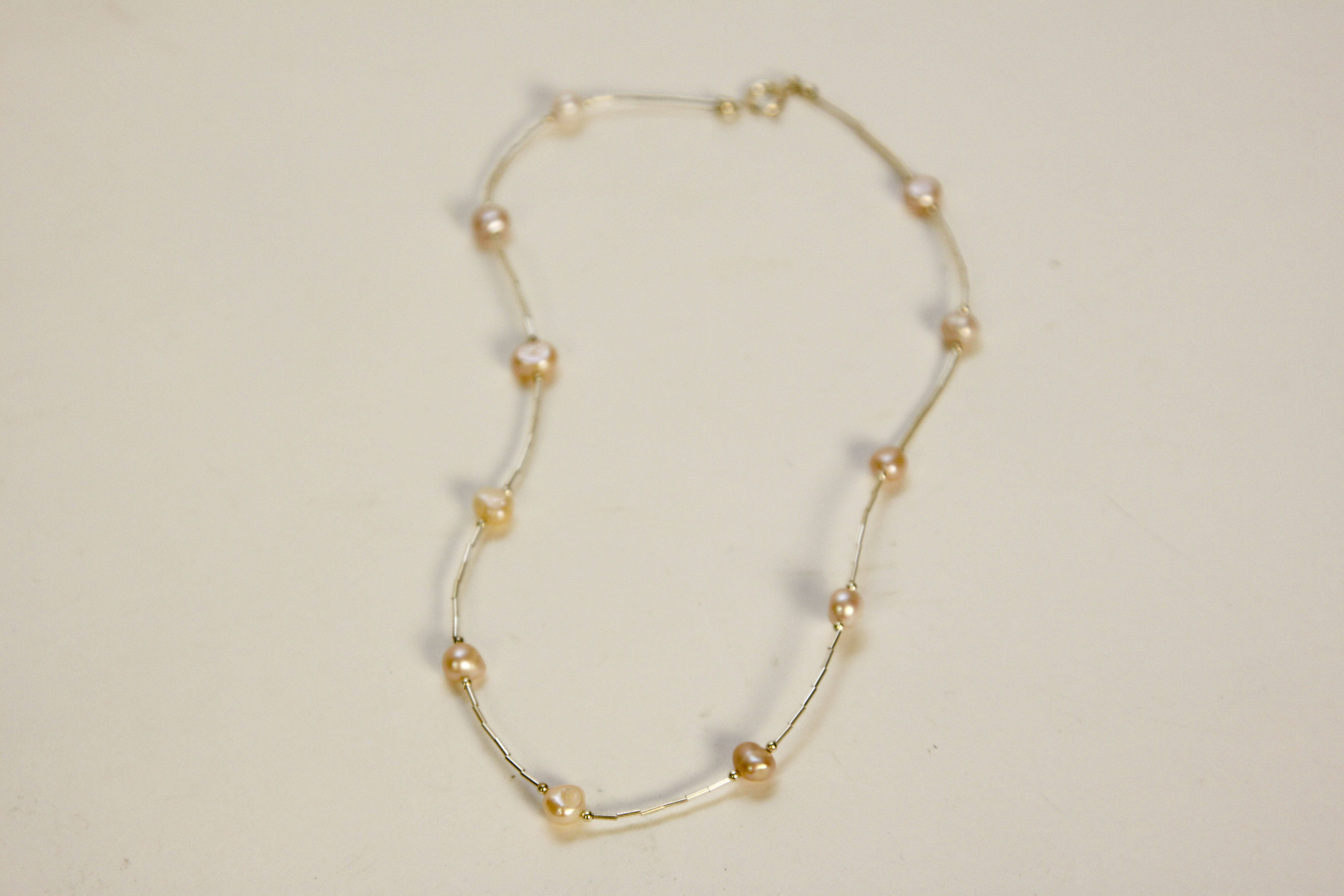 Delman Freshwater Pearl Necklace Bracelet & Earring Set